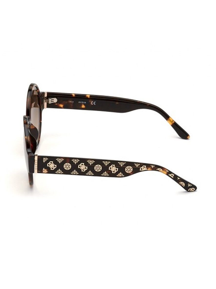 Guess Women's Round Sunglasses Dark Havana