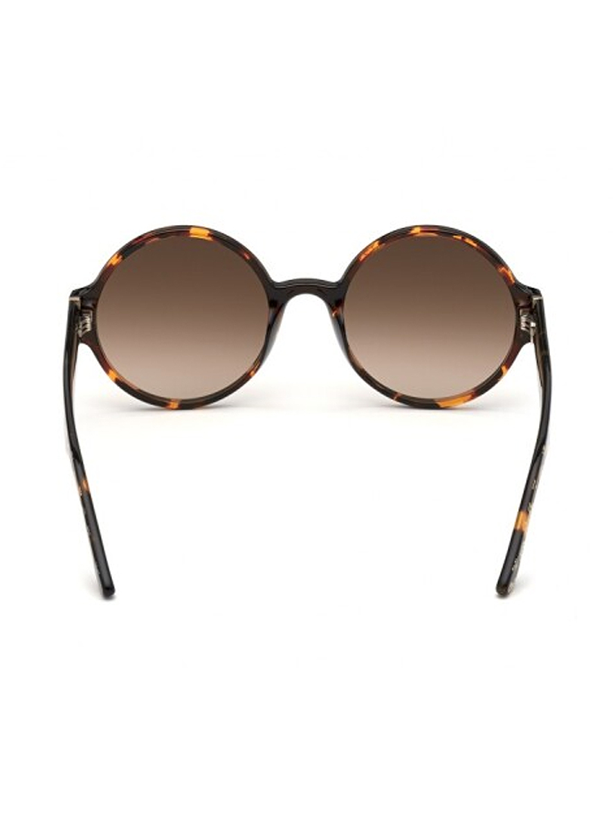 Guess Women's Round Sunglasses Dark Havana