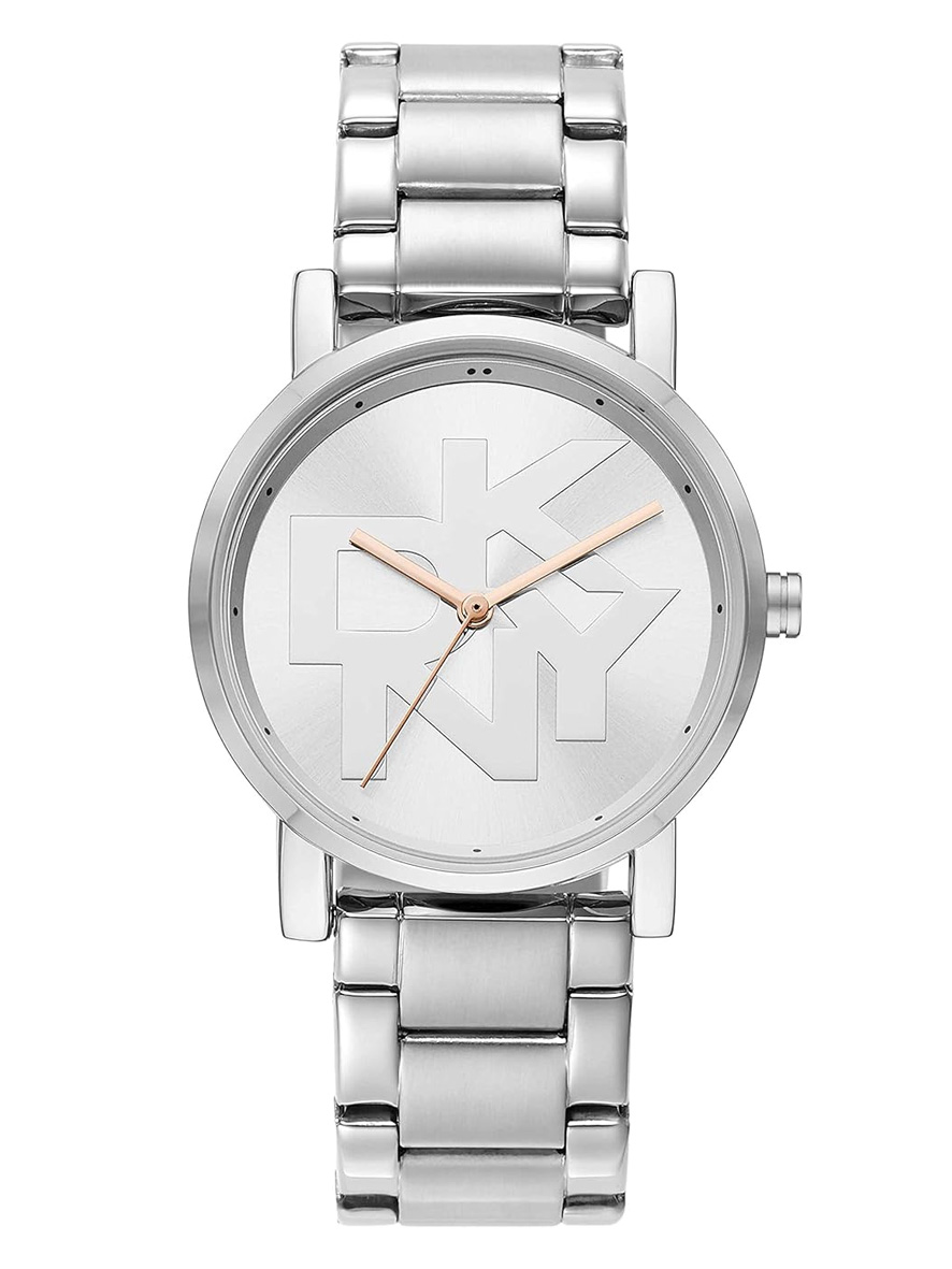 DKNY Ladies Soho Stainless Steel Quartz Watch Silver