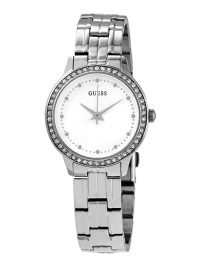 Guess Chelsea Quartz Crystal Silver Dial Ladies Watch