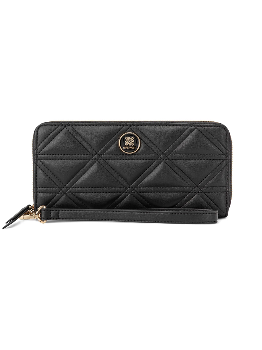 Nine West Harland Zip Around Wristlet Black