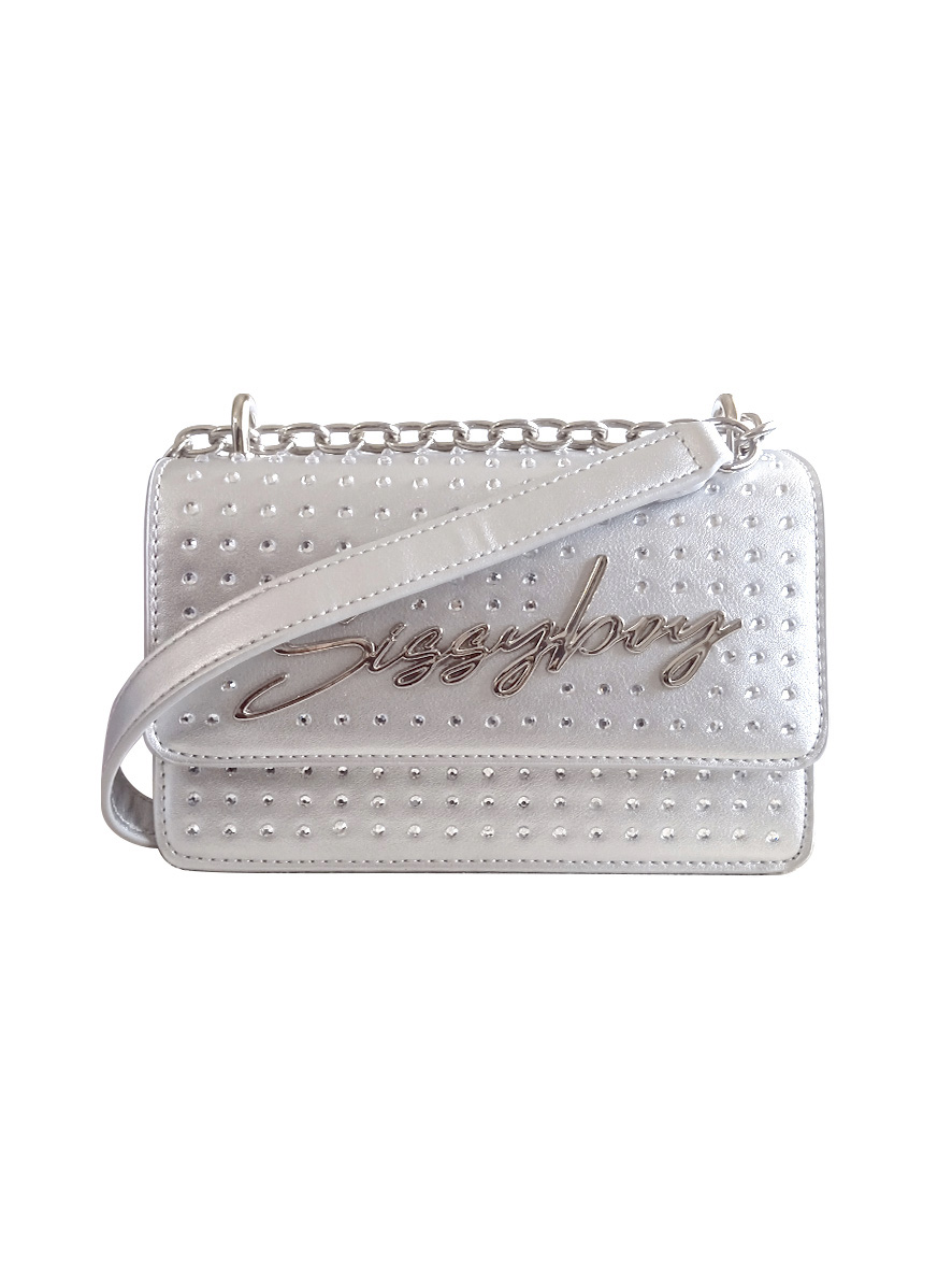 Sissy Boy Slay Fest Bling Bag Structured Crossbody Silver