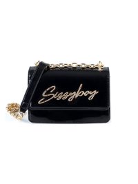 Sissy Boy Slay Fest Patent Bling Bag Black