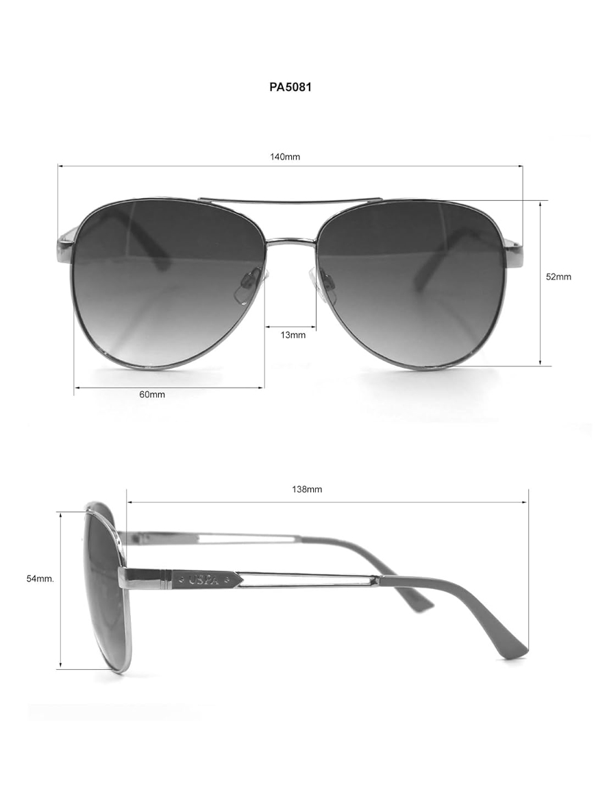 U.S. Polo Assn. Women's Aviator Sunglasses Rose Gold Nude