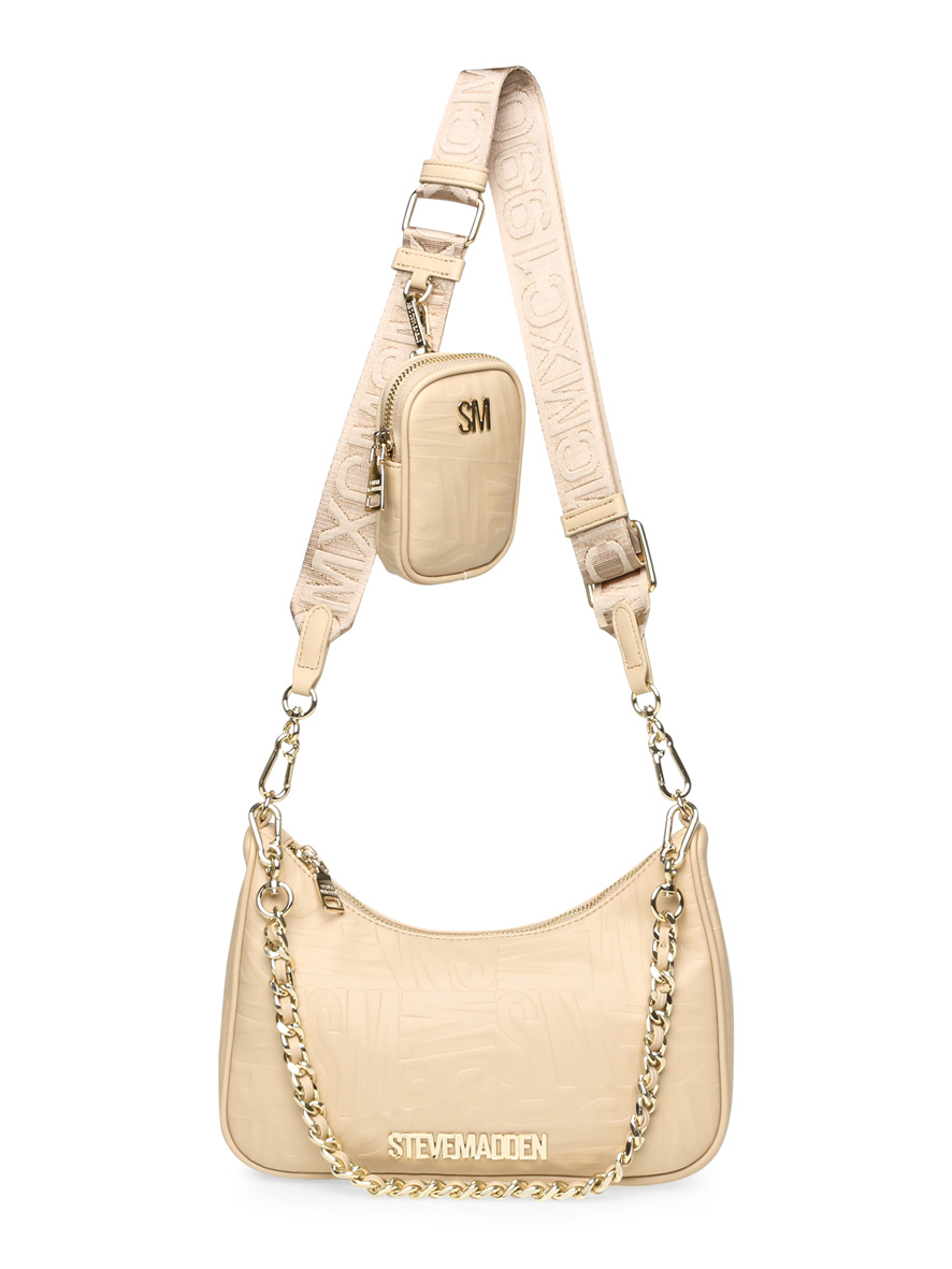 Steve Madden BTWISTIE Crossbody Bag Bone Gold