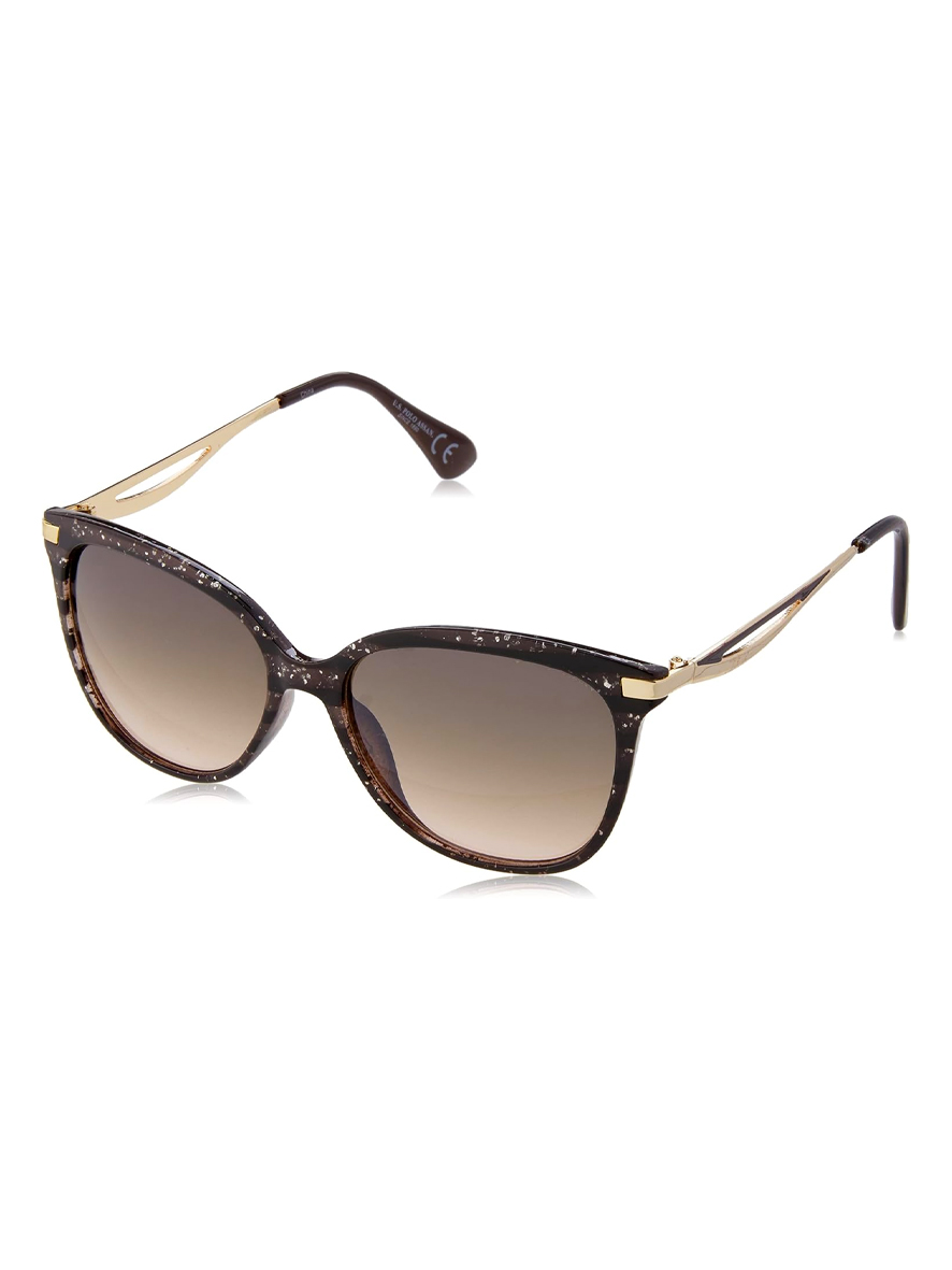 U.S. Polo Assn. Women's Round Sparking Sunglasses Tortoise Black