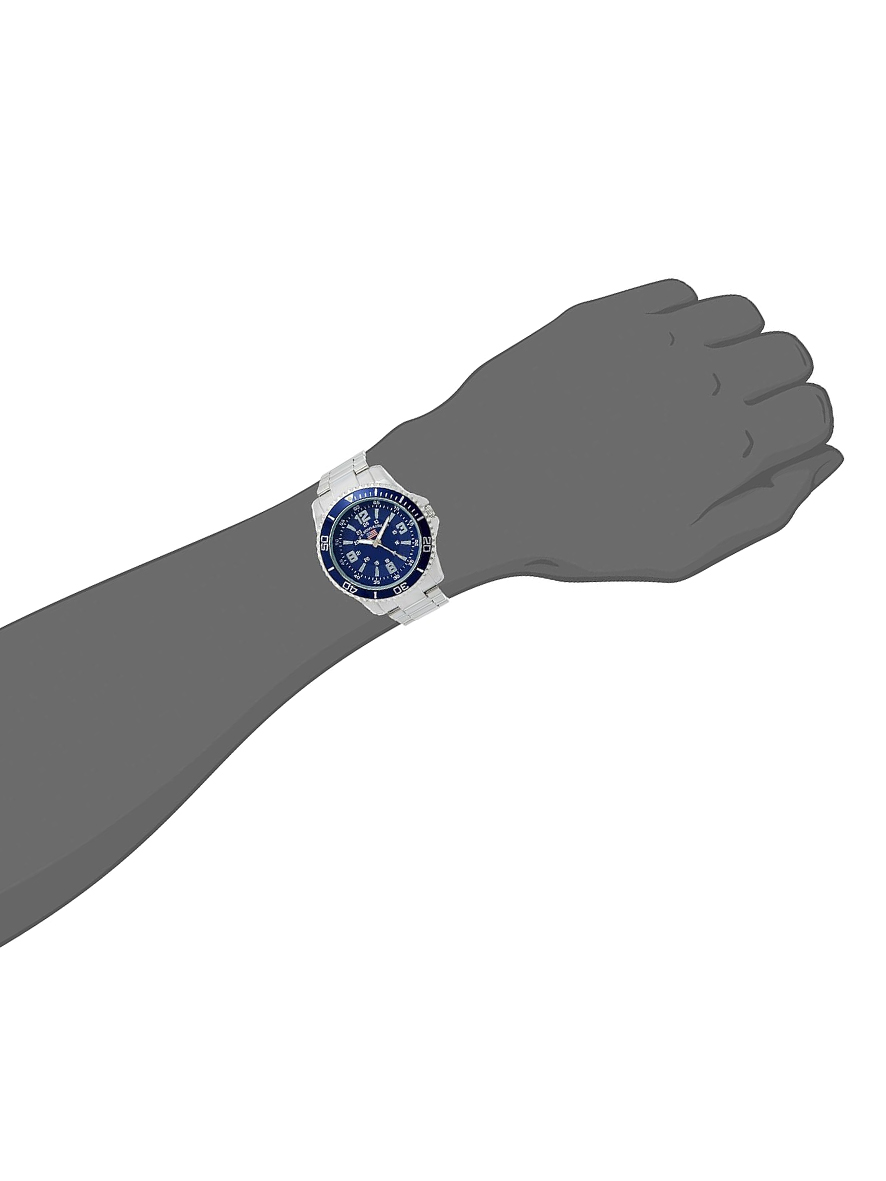 U.S. Polo Assn. Men's Blue Dial Silver Bracelet Analog Watch