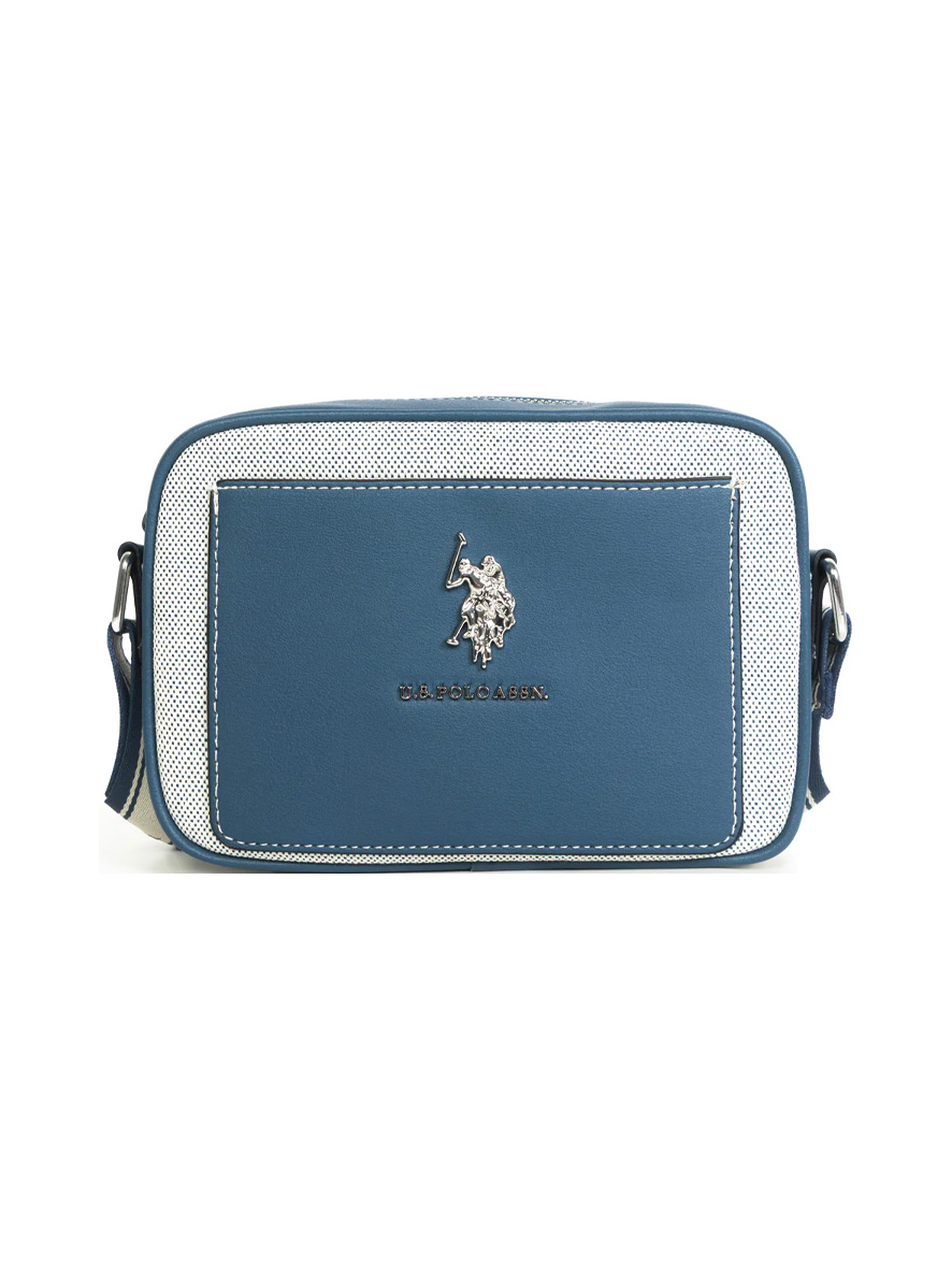 U.S. Polo Assn. Canvas Pocket Crossbody Bag Navy