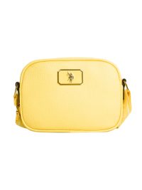 U.S. Polo Assn. Enamel Plate Classic Zip Crossbody Bag Unsalted Butter