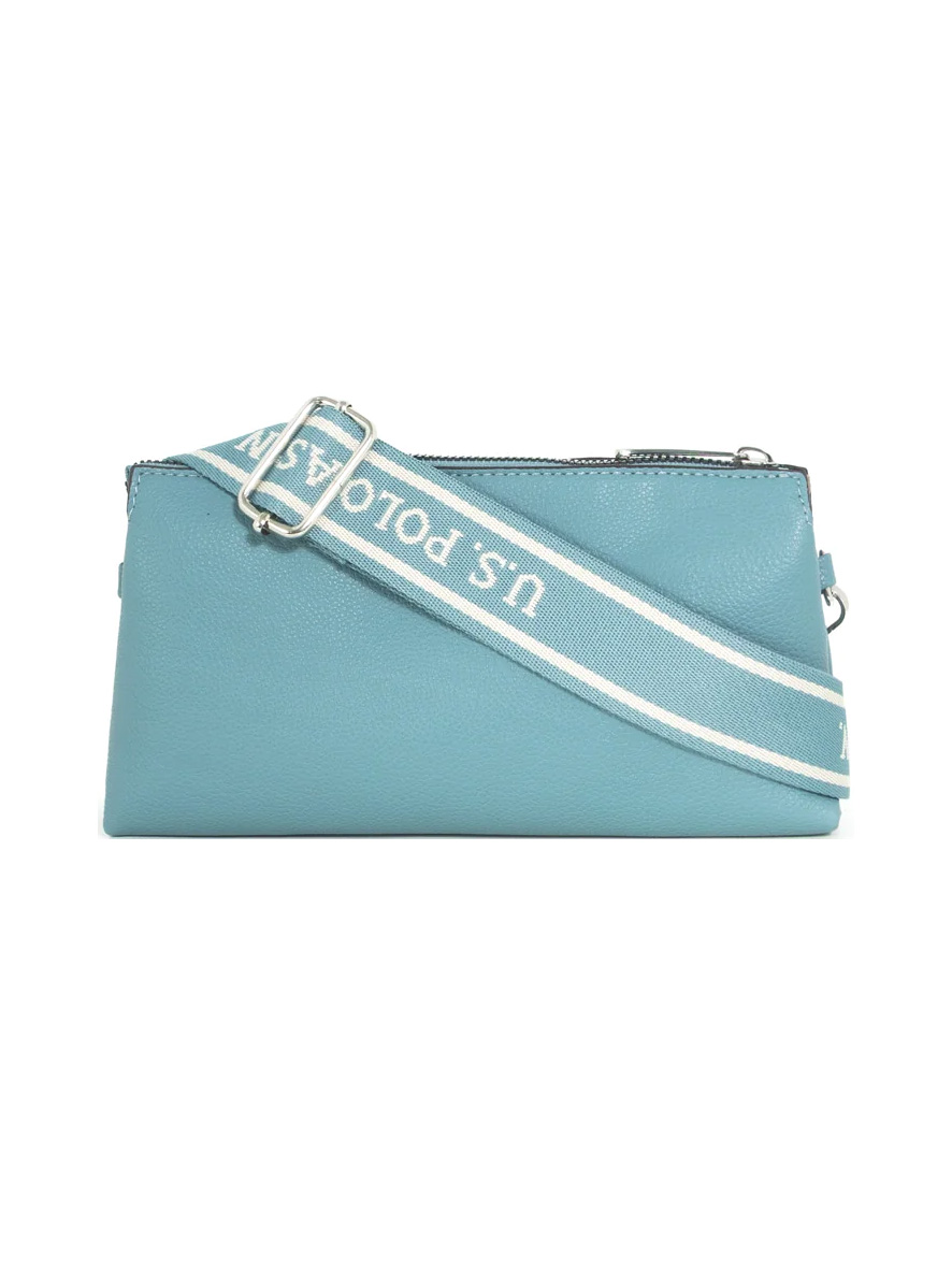 U.S. Polo Assn. Top Zip Mini Crossbody Blue