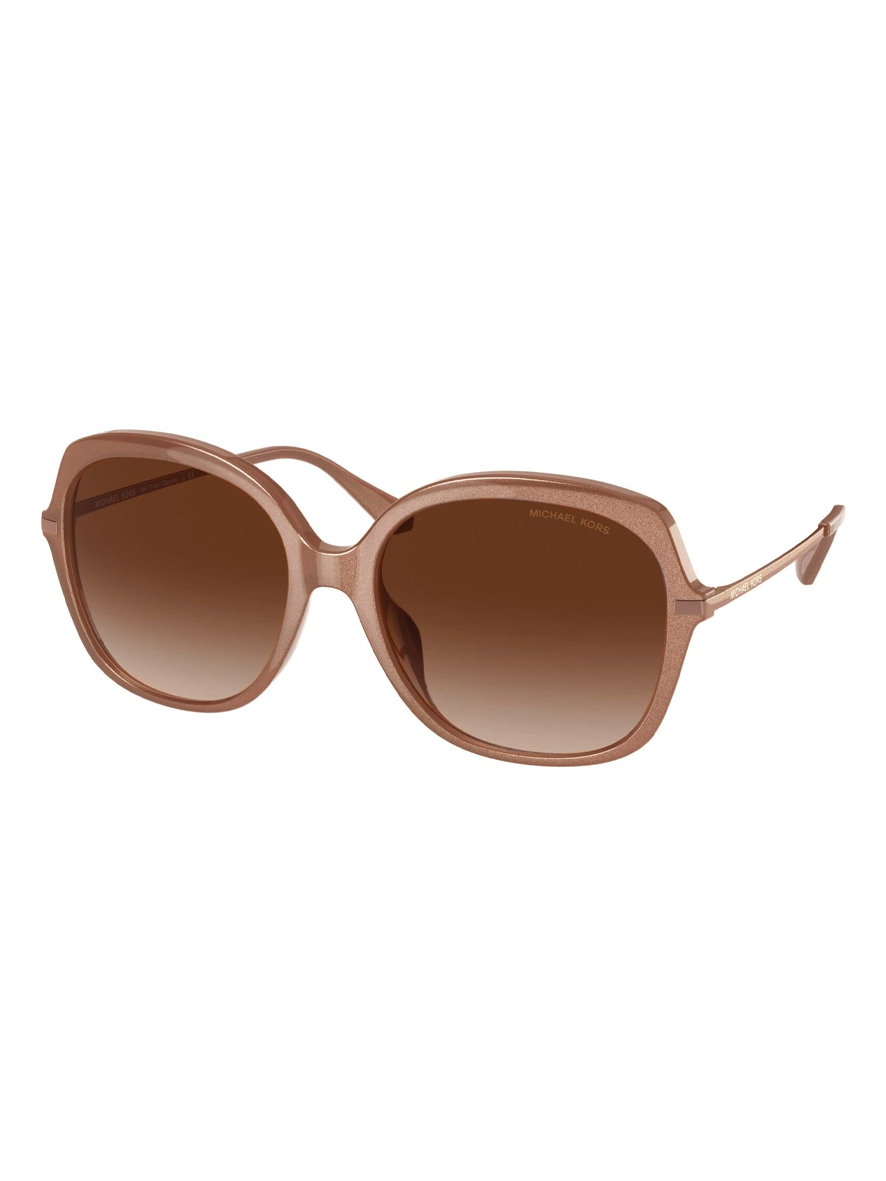 Michael Kors Geneva Sunglasses Blush Caramel Brown Frame Dark Brown Gradient Lenses
