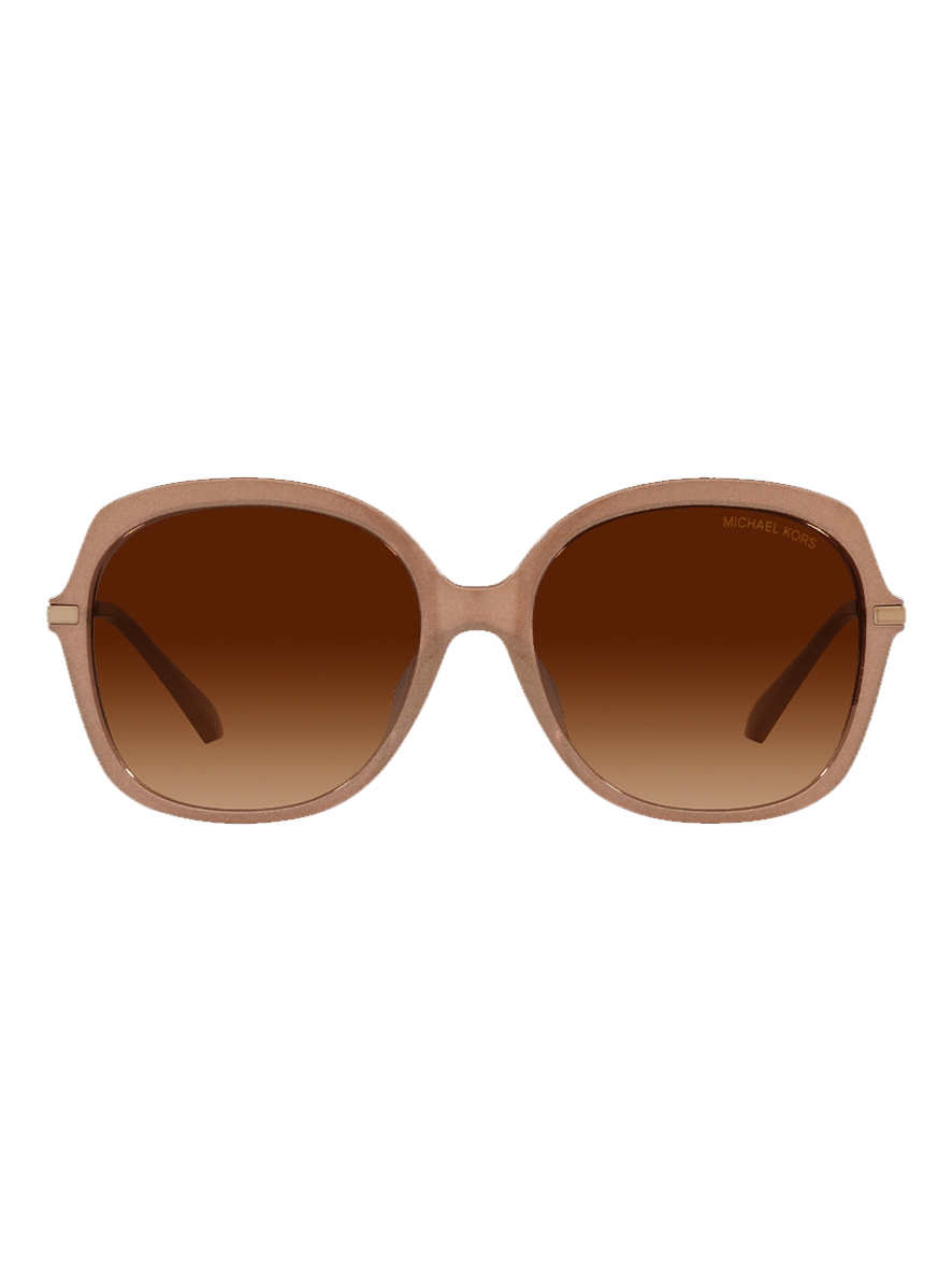 Michael Kors Geneva Sunglasses Blush Caramel Brown Frame Dark Brown Gradient Lenses