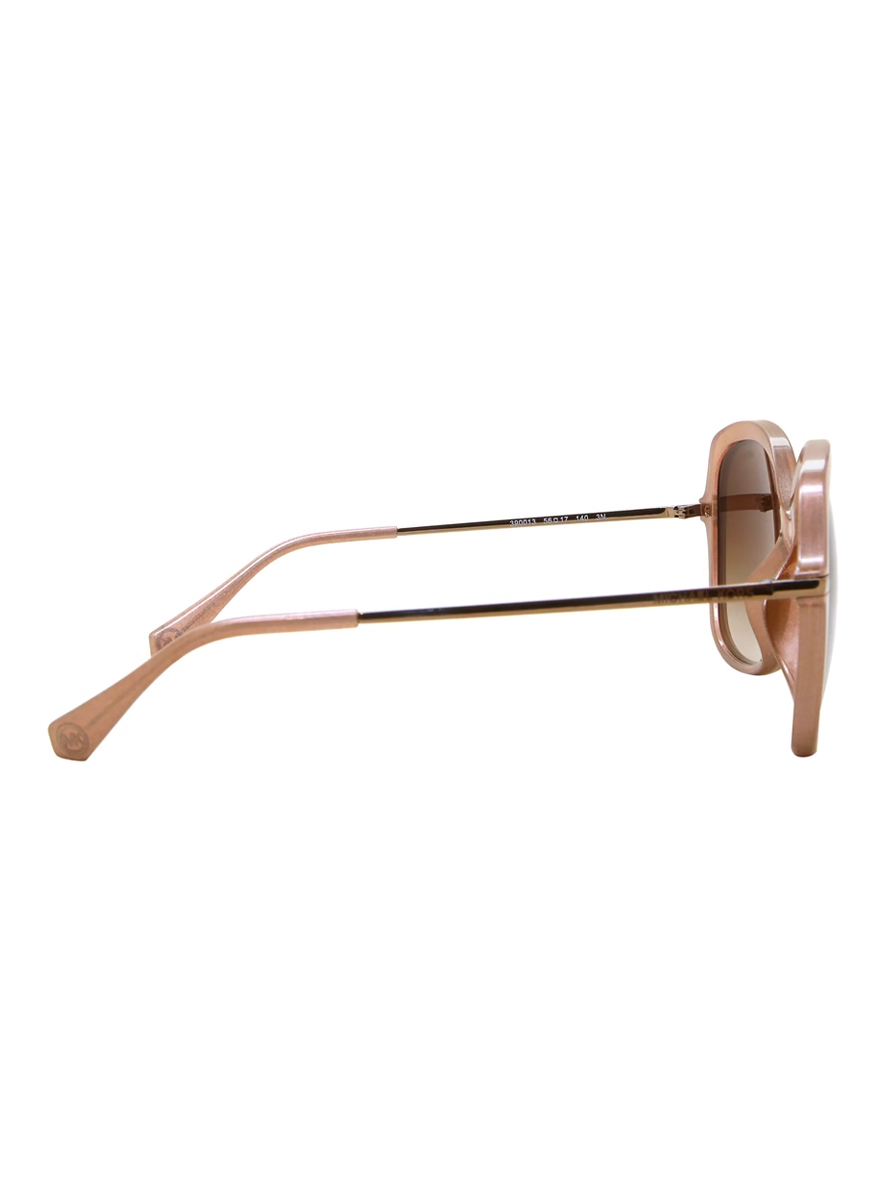 Michael Kors Geneva Sunglasses Blush Caramel Brown Frame Dark Brown Gradient Lenses